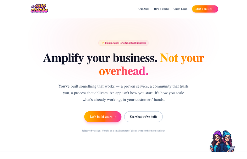 The App Chicks Portal preview
